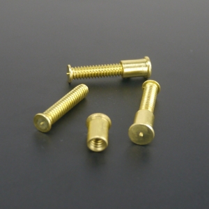 植釘組合螺絲 brass welded screw&nut combination